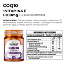 Coq10 Fonte de Vitamina E Sunfood 1200mg 60Sofgels