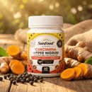 Cúrcumina + Piper Nigrum Sunfood 1000mg 60Caps